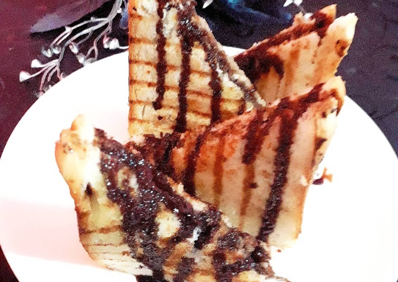 Cheese chocolate sandwich
