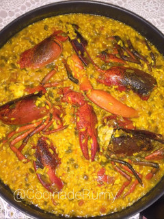 Una foto de Arroz con bogavante