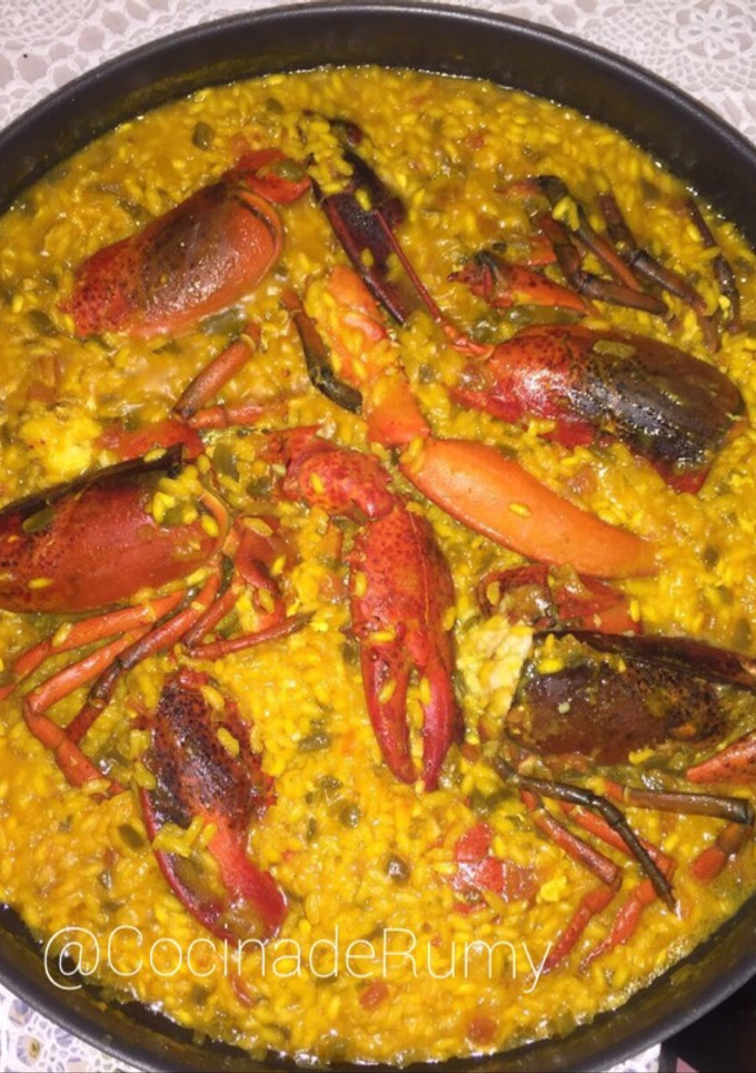 Una foto de Arroz con bogavante