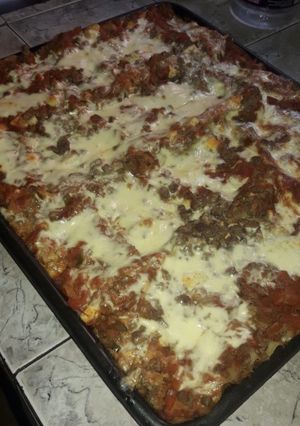 Una foto de Lasaña de carne molida