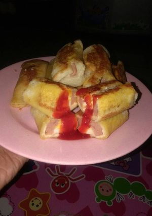 Foto resep Roti tawar mayo sosis telur bunda arfi