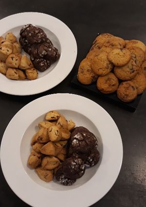 Φωτογραφία της συνταγής Cookies με κομματάκια σοκολάτας