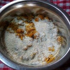A picture of Onion Sauce Porridge Beans and Garri Pudding.