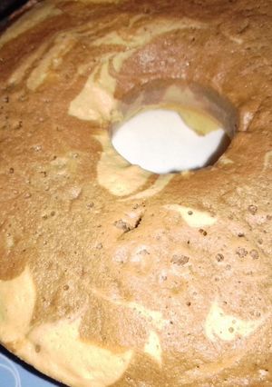 Una foto de Bizcochuelo marmolado sin leche