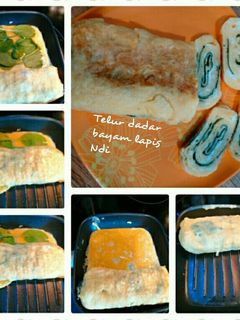 Foto resep Telur dadar bayam lapis