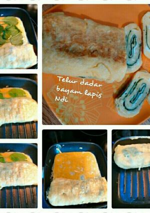 Foto resep Telur dadar bayam lapis