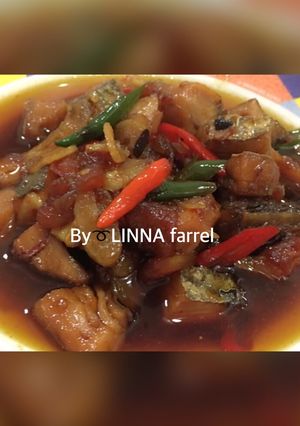 Foto resep Ikan🦈Asin tenggiri masak Asam manis