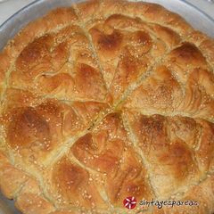 Spinach Pie with Homemade Filo Dough A picture of Spinach Pie with Homemade Filo Dough.