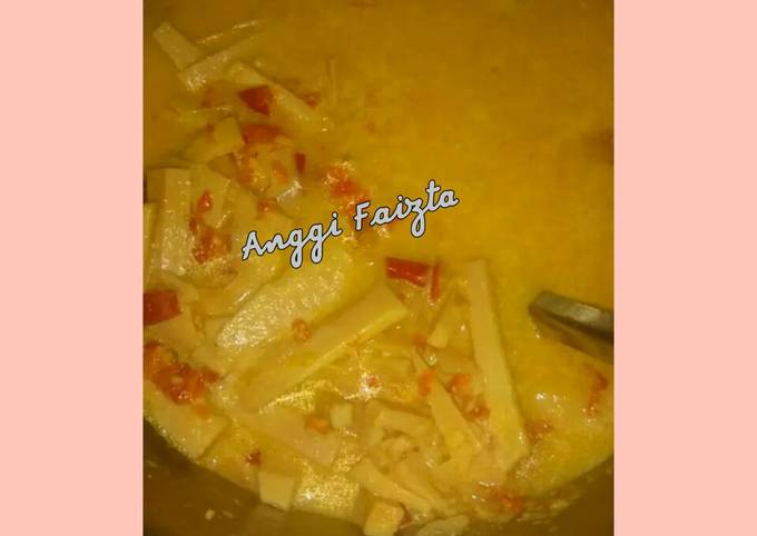 Anti Ribet, Bikin Jangan Bung / Rebung sayur santan Ekonomis