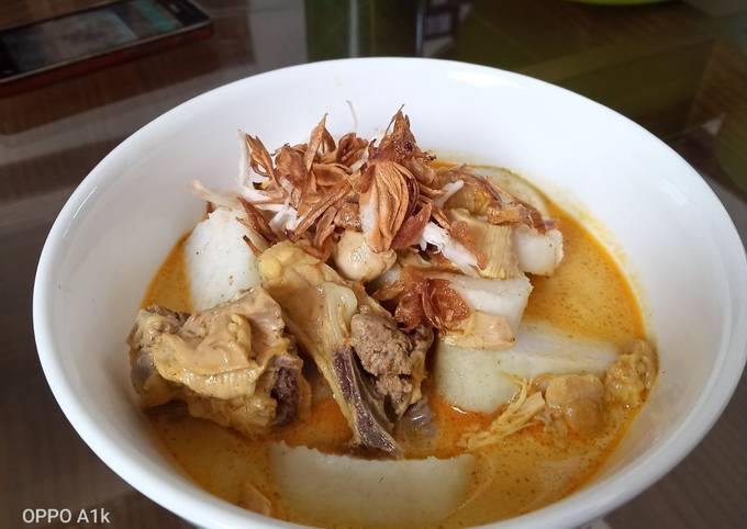 Yuk intip, Bagaimana cara memasak #50 Lontong kari ayam sajian Idul Adha yang istimewa