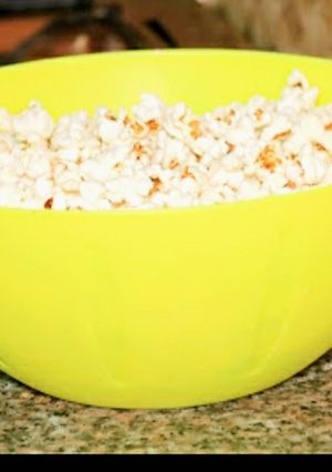 A picture of Homemade popcorn #one recipe one tree.
