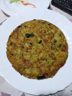 Una foto de Tortilla de patatas vegana