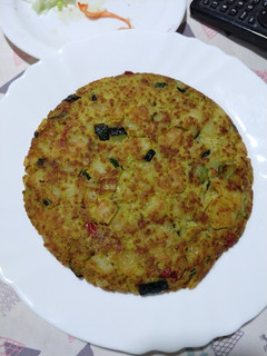 Una foto de Tortilla de patatas vegana
