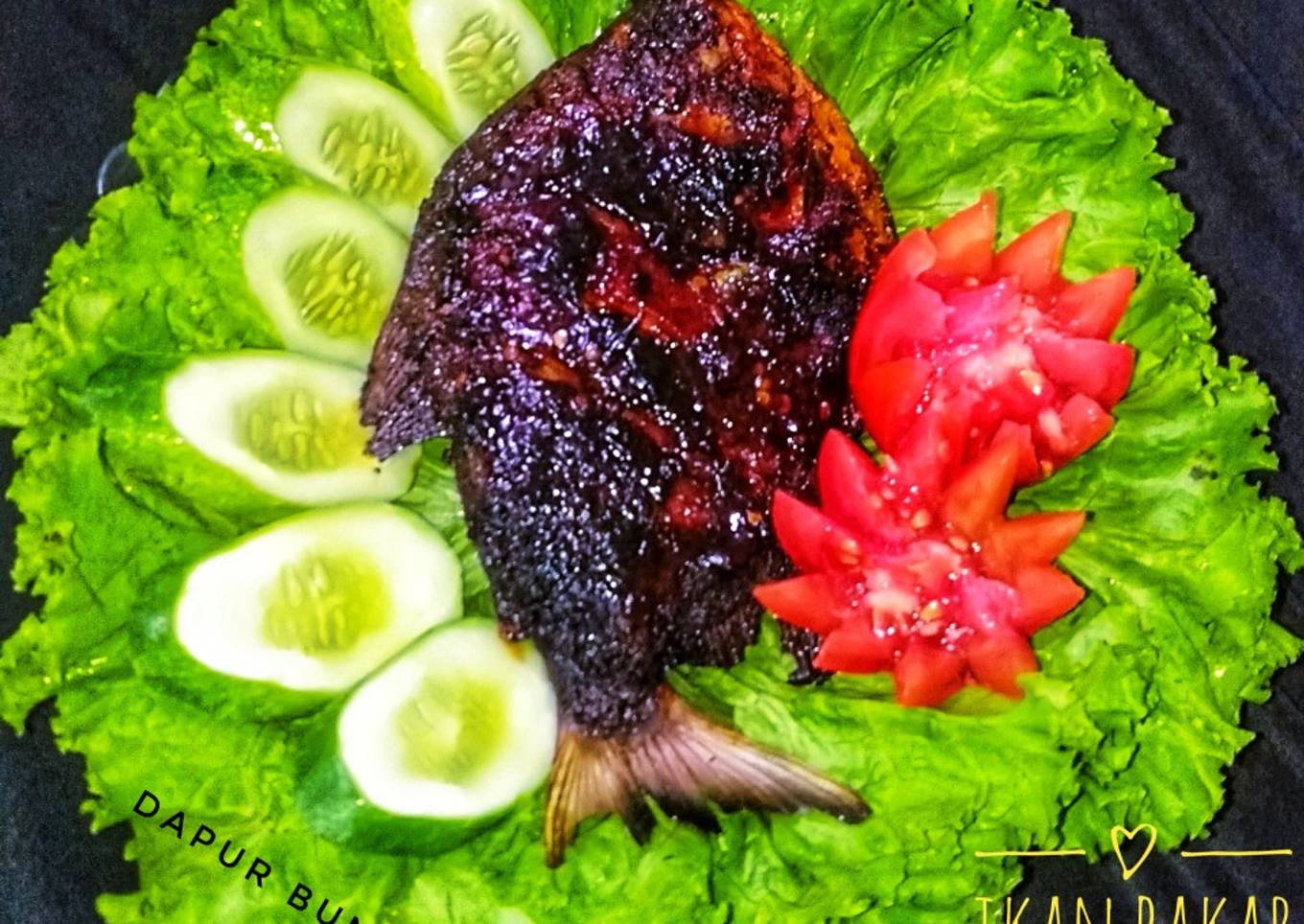 Ikan bakar pedas manis (teflon)