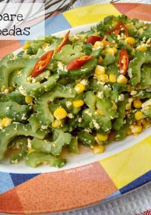 Foto resep Tumis pare jagung pedas