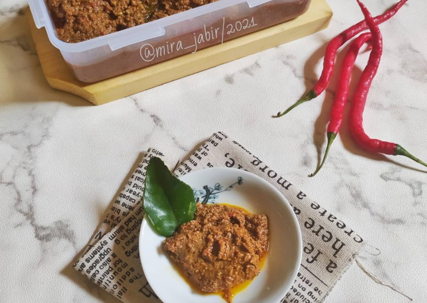Kalio Rendang Daging Magic Com (versi Bumbu Dasar)