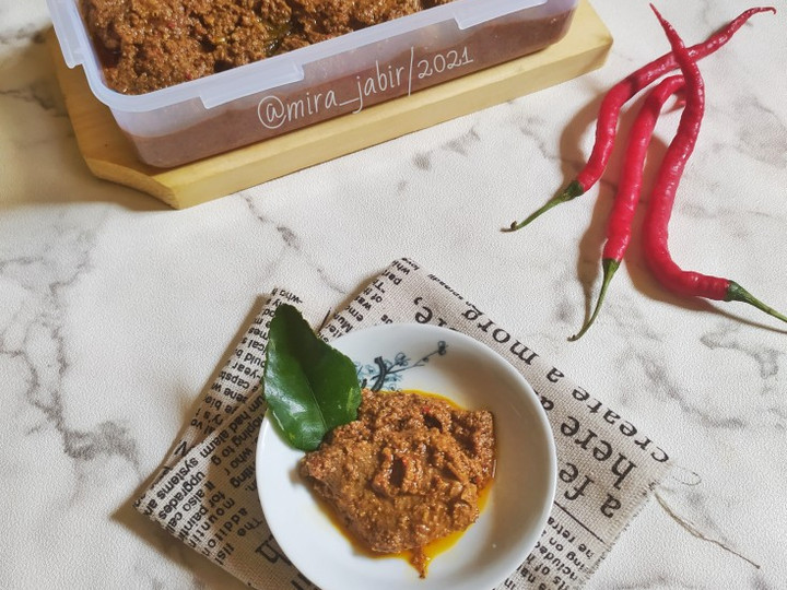 Bagaimana Membuat Kalio Rendang Daging Magic Com (versi Bumbu Dasar), Enak