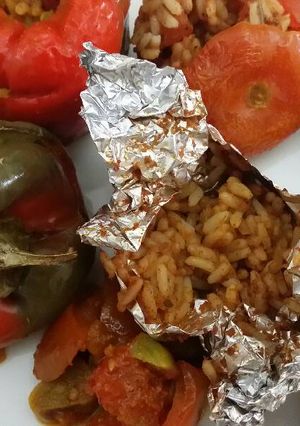 A picture of Mix stuffed vegetables.