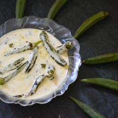 A picture of Dahi Bhindi.