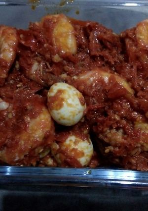 Foto resep Udang telor puyuh balado