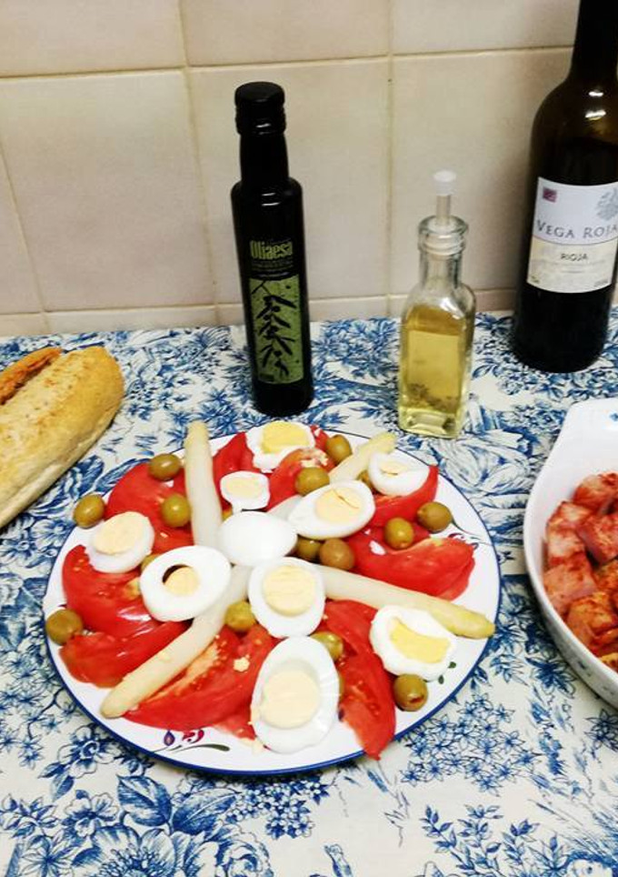 Una foto de Taquitos de jamón york a la plancha