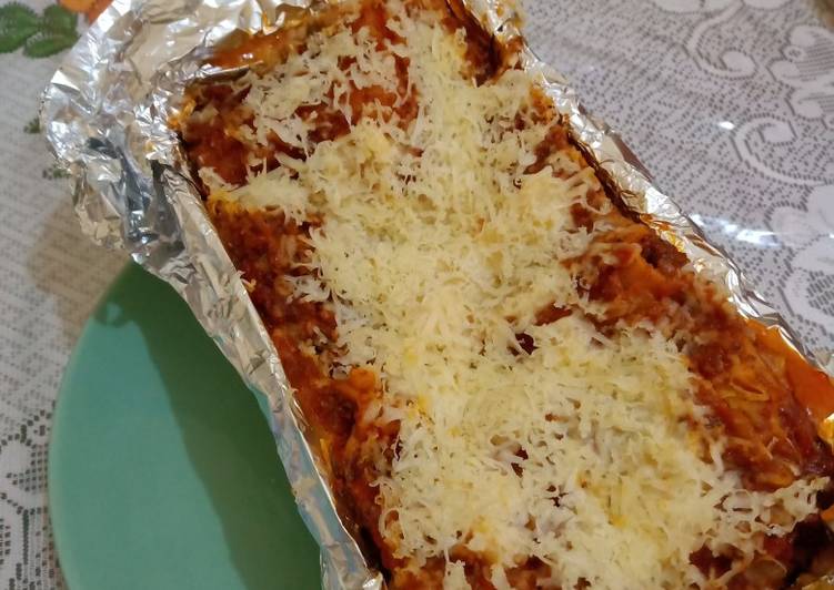 Cara Gampang Bikin Lasagna (no oven), Paling Enak