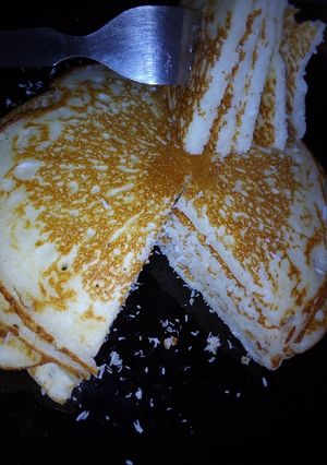 A picture of Coconut rice flour pancakes #my coastal coconut dish contest.