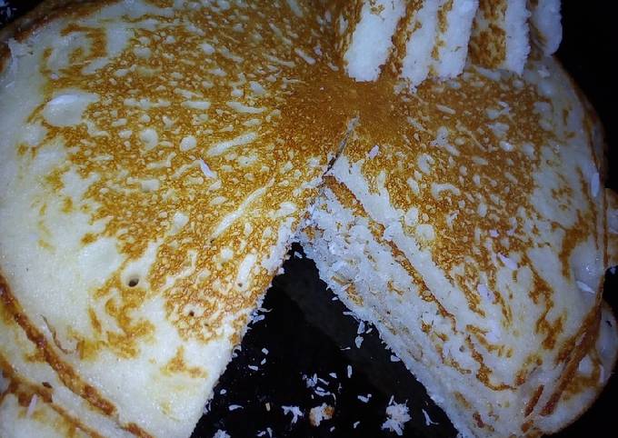 Coconut rice flour pancakes #my coastal coconut dish contest Recipe