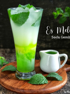 Foto resep Es Melon Soda Gembira