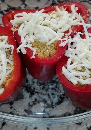 Foto principal de Pimiento relleno de carne y cuscús