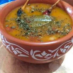 A picture of Khatti meethi chana daal.