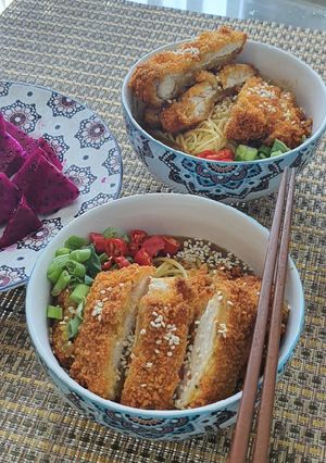 Foto resep Chicken Katsu Curry Udon Homemade (ala Marugame Udon)
