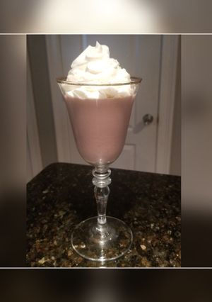 Una foto de Pudín de frambuesa