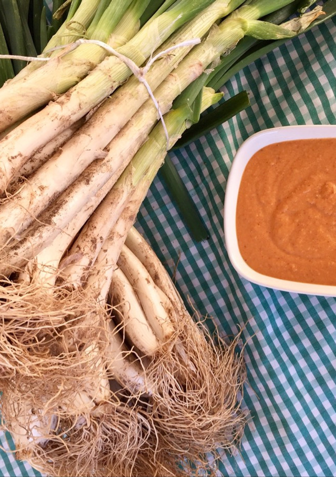 Una foto de Salsa para calçots