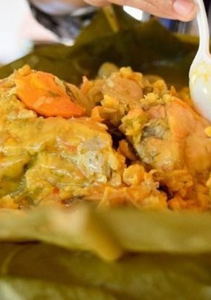 Una foto de Pastel de cerdo con pollo cómo el de mi abuela