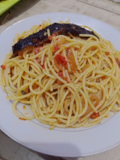 A picture of Easy student stir fry spaghetti recipe 🍝.