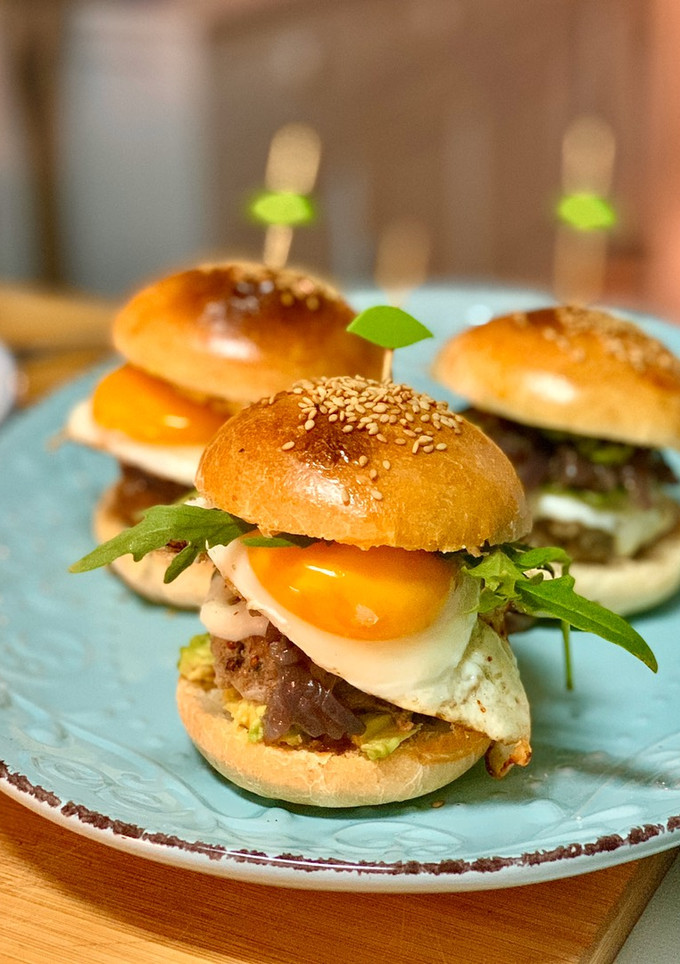 Una foto de Pan de hamburguesa con masa madre