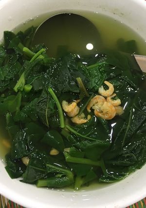 Hình của món Canh mồng tơi tôm nõn.