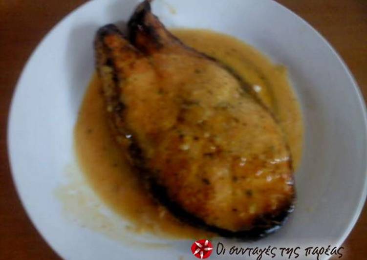 Recipe of Homemade Grilled salmon with a dressing