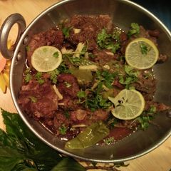 A picture of Balochi Tikka Karahi.