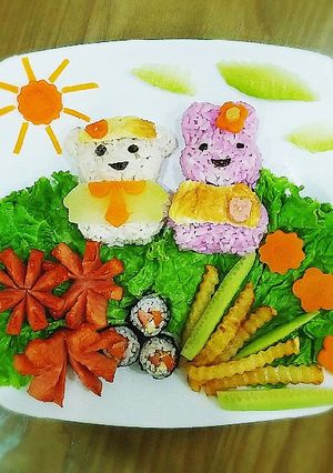 Hình của món Cơm Bento của bé Cốm.