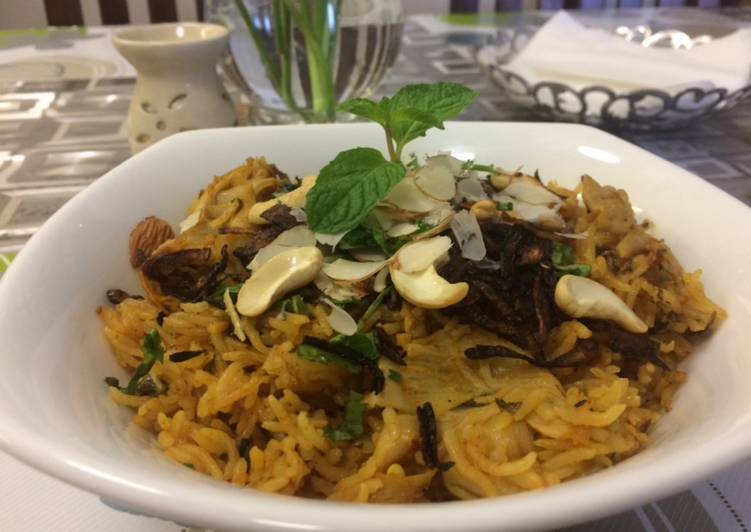 Oyster Mushroom Biriyani