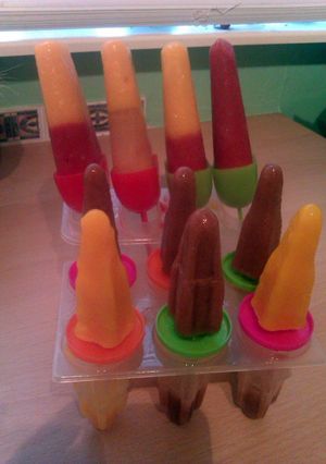 A picture of Vickys Fruit Puree Ice Lollies, Gluten, Dairy, Egg & Soy-Free.