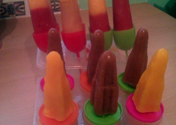 Recipe of Perfect Vickys Fruit Puree Ice Lollies, Gluten, Dairy, Egg &amp; Soy-Free