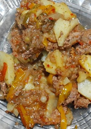 Una foto de Bifes a la criolla