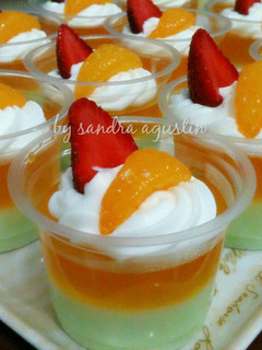 Foto resep Jelly Melon Jeruk Berlapis