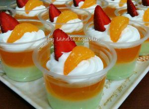 Foto resep Jelly Melon Jeruk Berlapis 