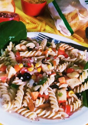A picture of Cheese Fusion Healthy pasta salad.