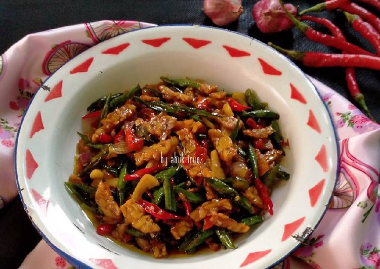 Tumis Tempe Kacang Panjang