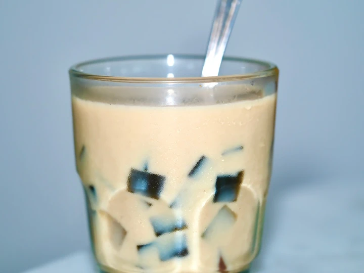 Cara Gampang Membuat Resep Es Cappuccino Cincau Kopi Gula Aren yang Uenak Anti Ribet, Mantap